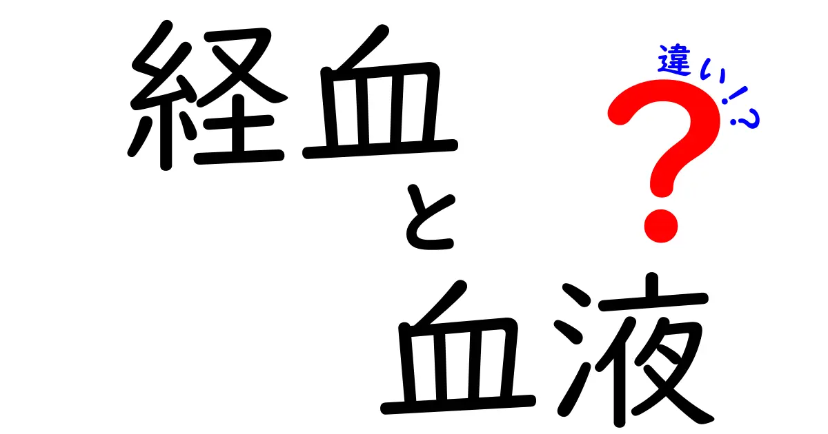 経血と血液の違いを徹底解説!中学生にもやさしい科学の入門ガイド