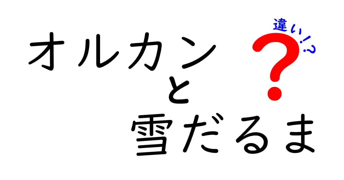 オルカンと雪だるまの違いを徹底解説 中学生にもわかる図解つき