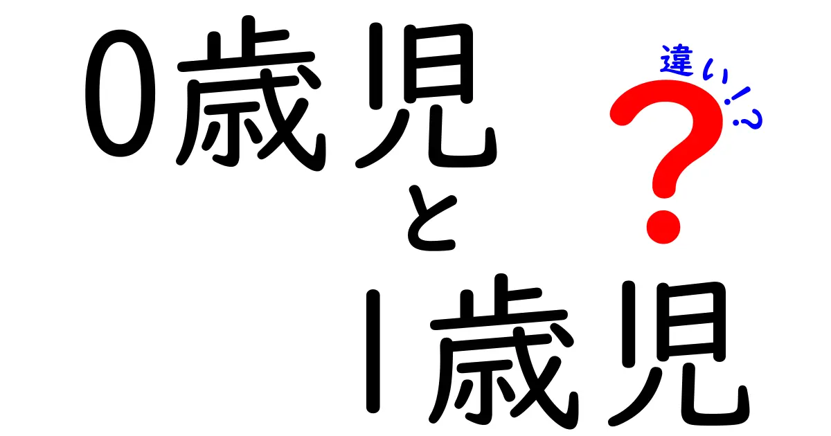 0歳児と1歳児の違いを徹底解説!発達の変化を見抜くポイントとケアのヒント
