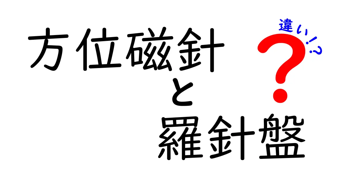 方位磁針と羅針盤の違いを徹底解説!地図が読める大人になるための基礎知識