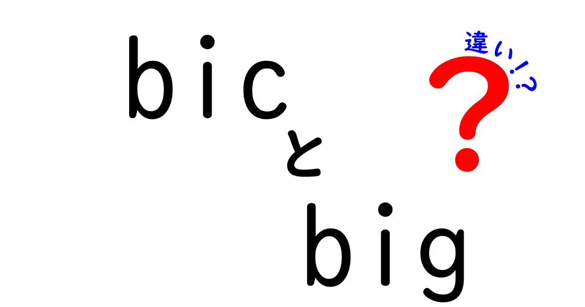 BICとBIGの違いを徹底解説！国際送金の基礎から混乱の原因までをわかりやすく