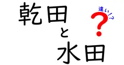 乾田と水田の違いとは?中学生にもわかる稲作のしくみをやさしく解説