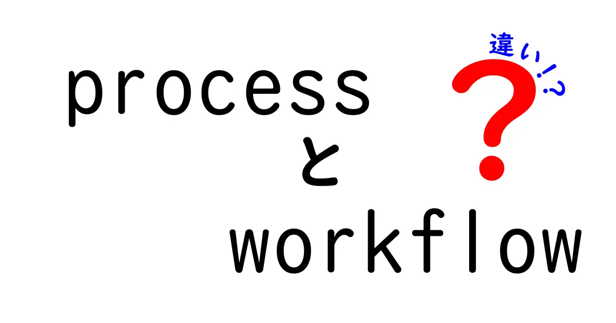 processとworkflowの違いを徹底解説:仕事設計を変える考え方