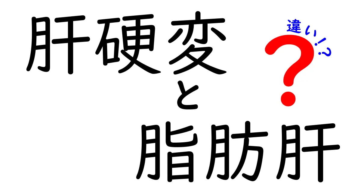 肝硬変と脂肪肝の違いを徹底解説:原因・症状・治療を中学生にも分かる言葉で