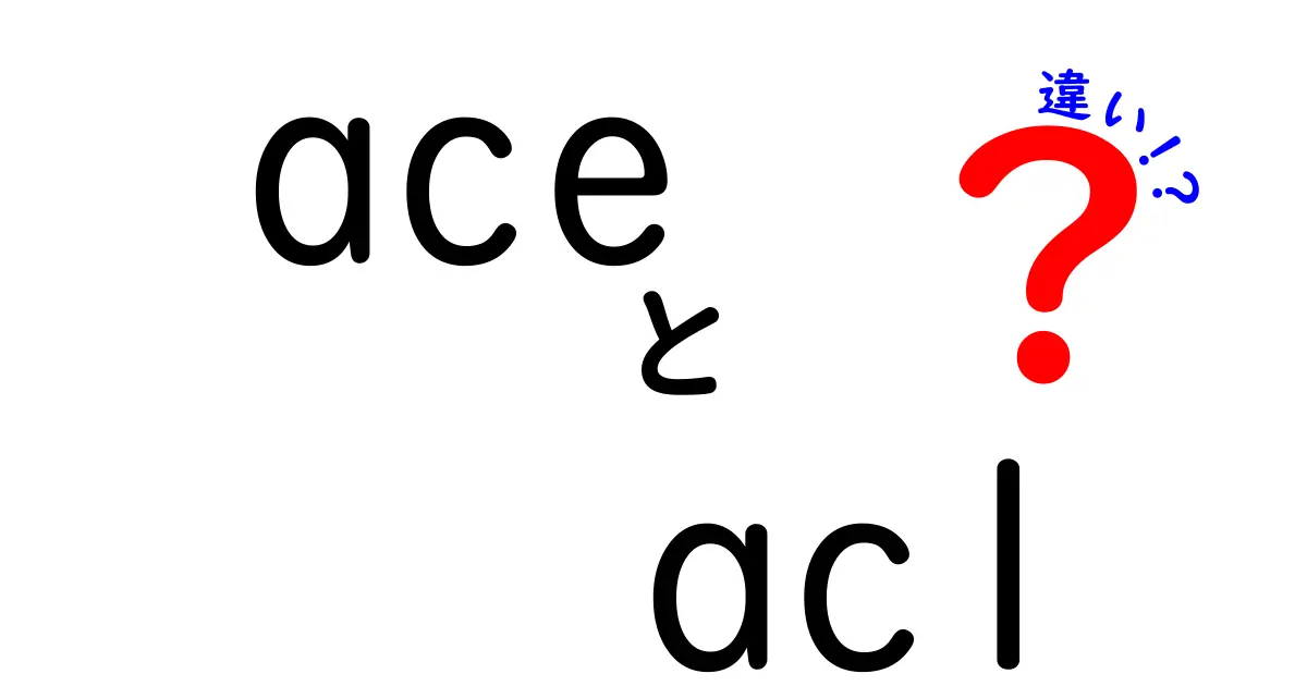 aceとaclの違いをわかりやすく解説|初心者でも理解できる基本ガイド