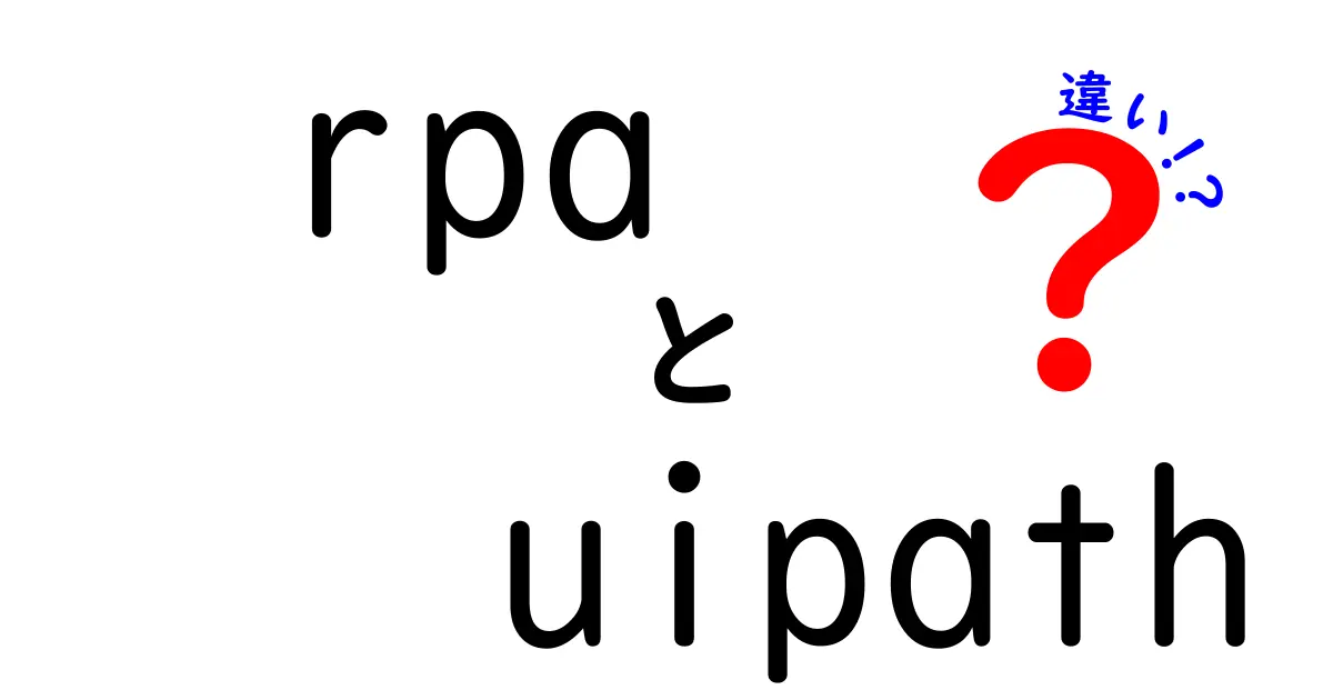 RPAと UiPathの違いをわかりやすく解説|初心者でも理解できるポイント
