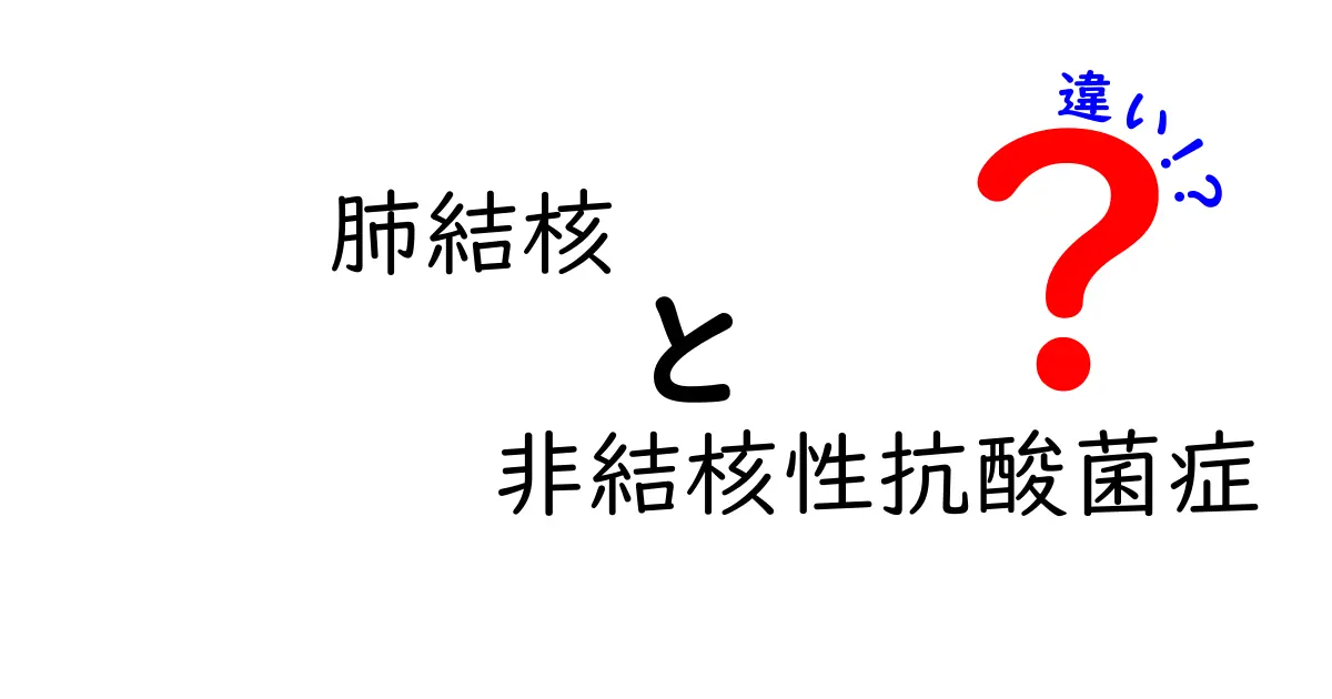 肺結核と非結核性抗酸菌症の違いをやさしく解説：混同しがちな二つの肺の病気を見分けるポイント