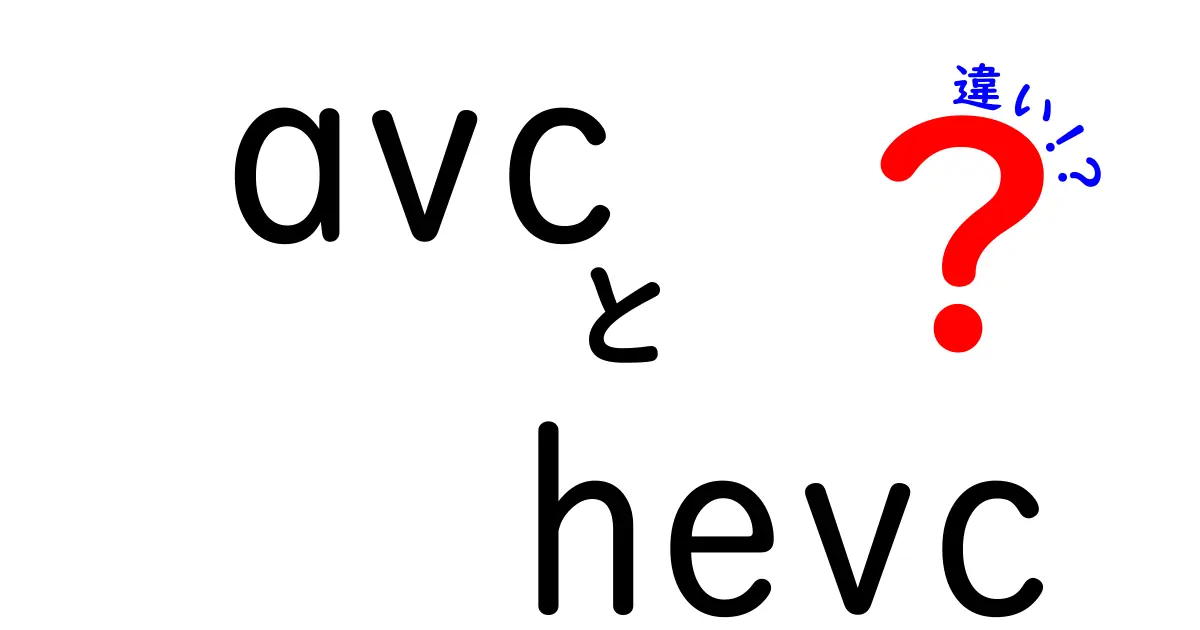 avc hevc 違いを徹底解説!初心者にもわかる映像圧縮の基礎と選び方