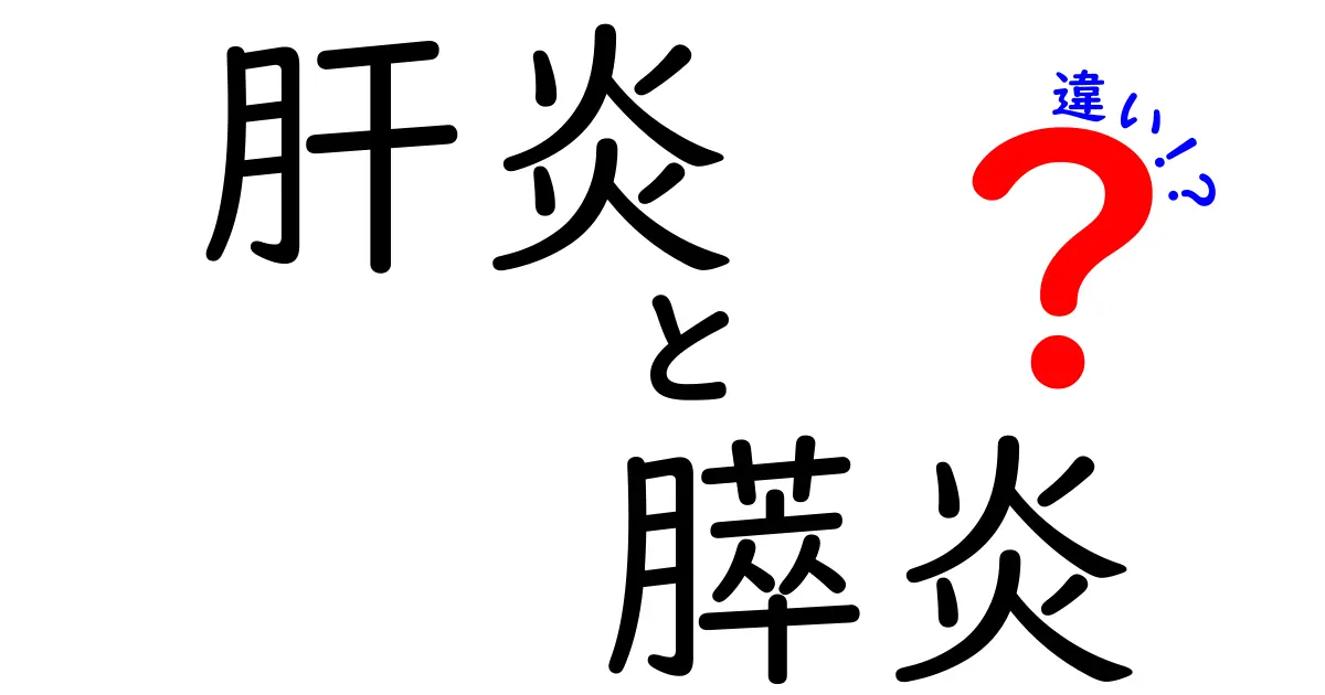 肝炎と膵炎の違いを徹底解説!症状・原因・治療・予防のポイントをわかりやすく比較