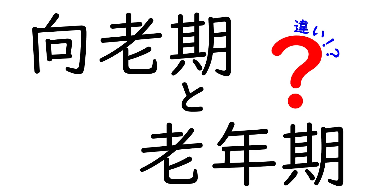 向老期と老年期の違いを完全ガイド:いつからどんな変化が起こるのか、やさしく解説