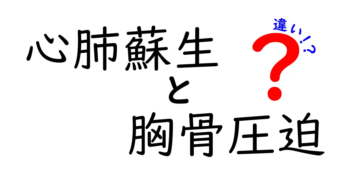 心肺蘇生と胸骨圧迫の違いを徹底解説｜もしもの時に役立つ判断ポイント
