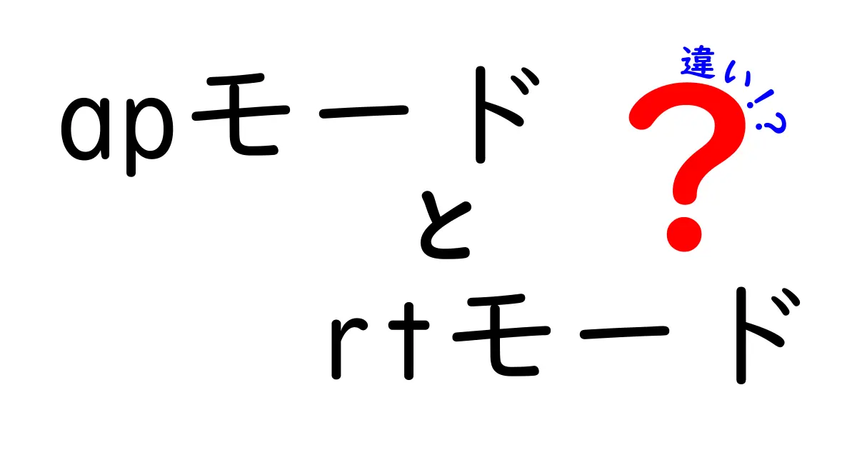 APモードとRTモードの違いを徹底解説|初心者でも分かる使い分けガイド