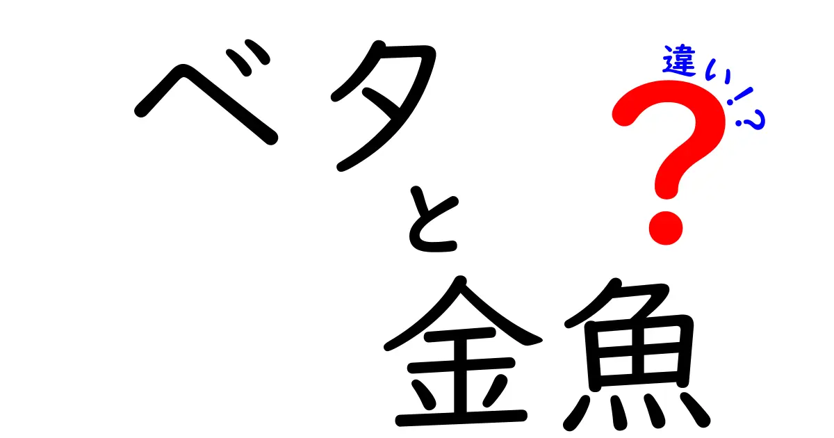 ベタと金魚の違いを徹底解説!飼育初心者が知っておくべきポイントと選び方ガイド