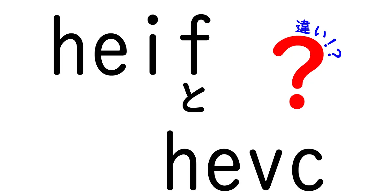 HEIFとHEVCの違いを徹底解説—写真と動画の新規格の秘密をわかりやすく解説