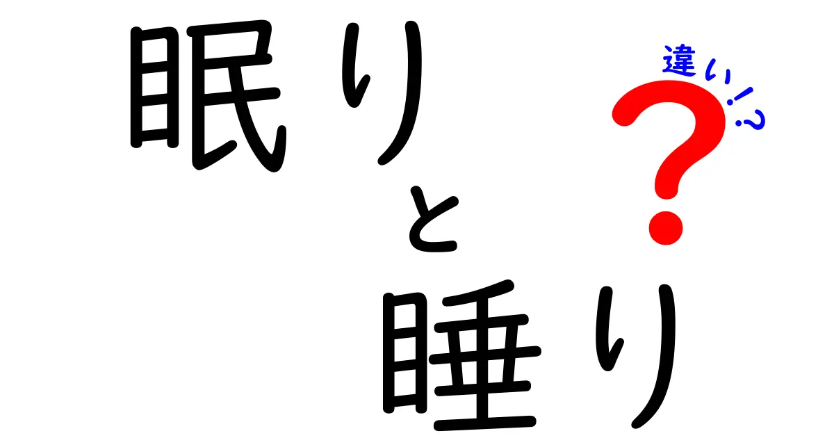 眠りと睡りの違いを徹底解説:意味と使い分けを中学生にもわかりやすく