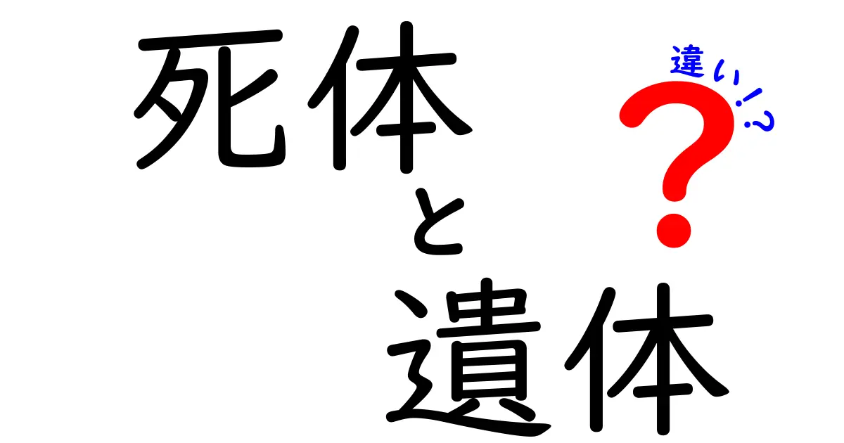死体と遺体の違いを徹底解説！日常と専門での使い分けをわかりやすく