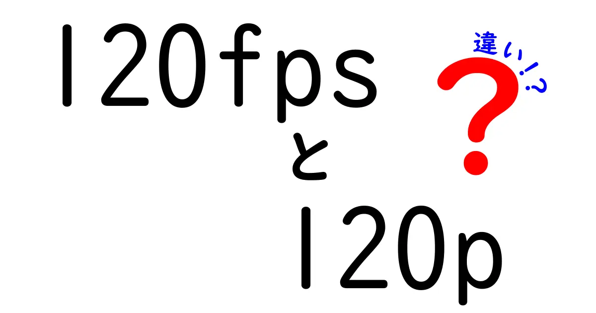 120fpsと120pの違いを徹底解説！クリックしたくなる理由と使い分けのコツ