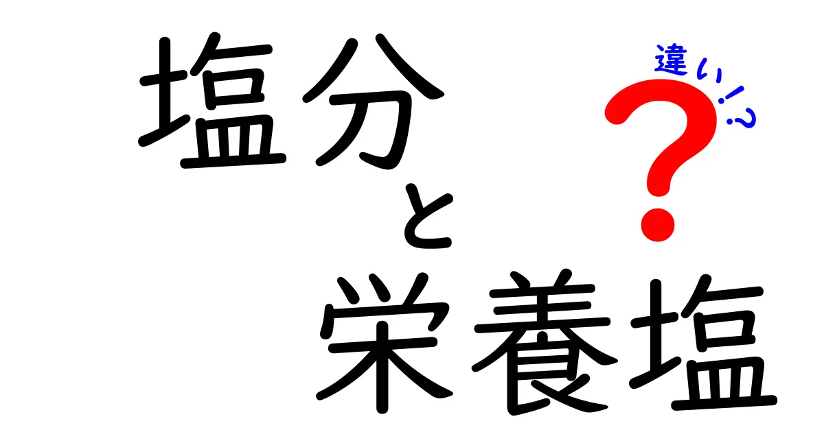 塩分と栄養塩の違いとは？中学生にも分かる徹底解説と健康づくりのヒント
