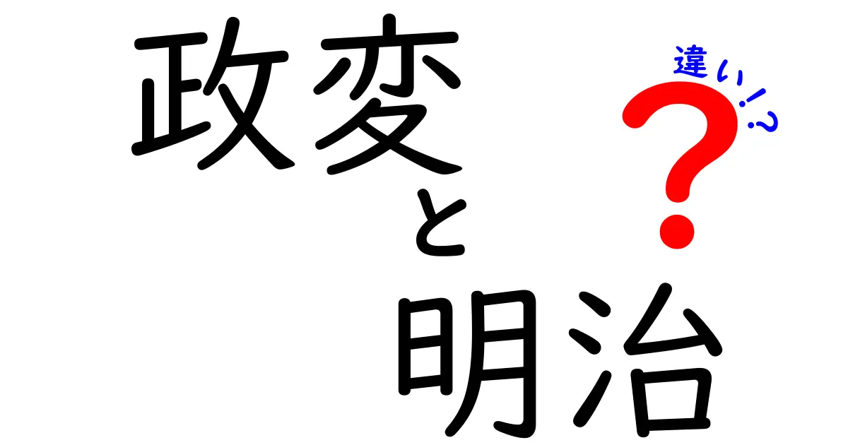 政変と明治の違いを徹底解説：歴史の用語を正しく区別する入門ガイド