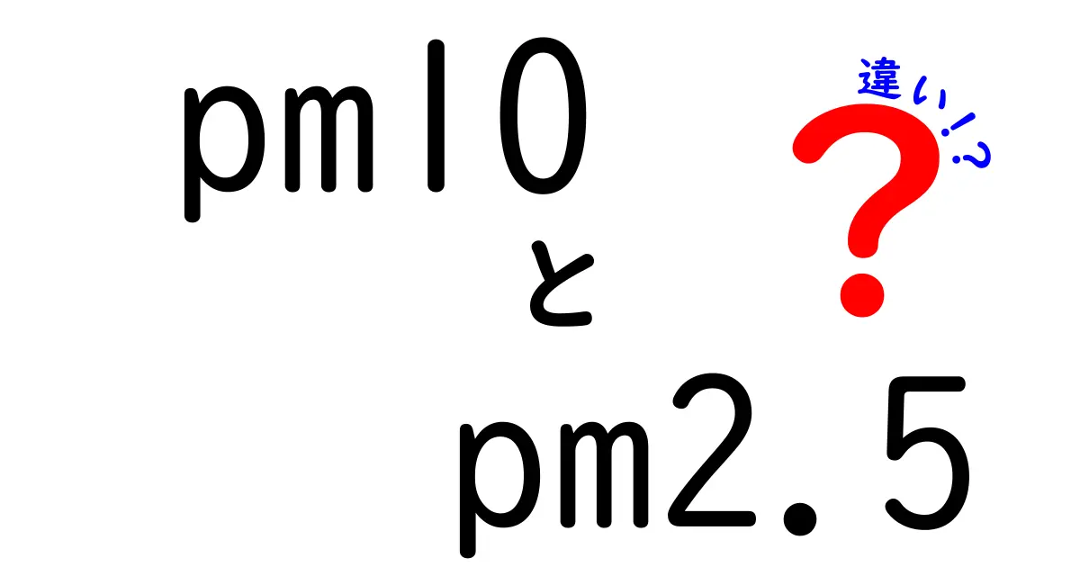 pm10とpm2.5の違いを徹底解説!見分け方と健康への影響を中学生にもわかる言葉で