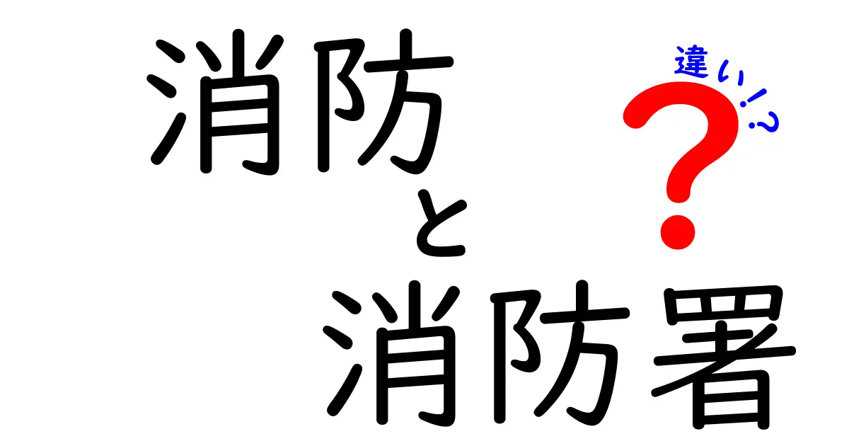 消防と消防署の違いを徹底解説!現場と施設の役割をわかりやすく解剖
