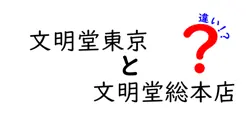 文明堂東京と文明堂総本店の違いを徹底解説！東京と本店の違いをわかりやすく理解できる3つのポイント