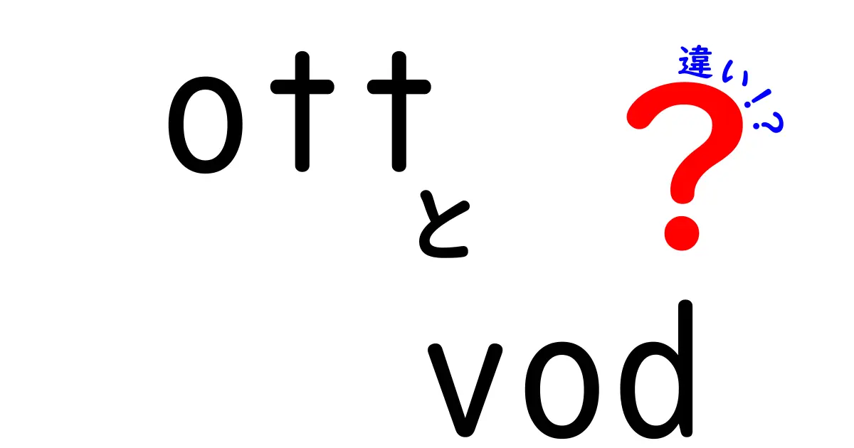 ott vod 違いを徹底解説|初心者にもわかる使い分けと選び方