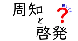 周知と啓発の違いを知って行動をうながす!中学生にもわかる3つのポイント