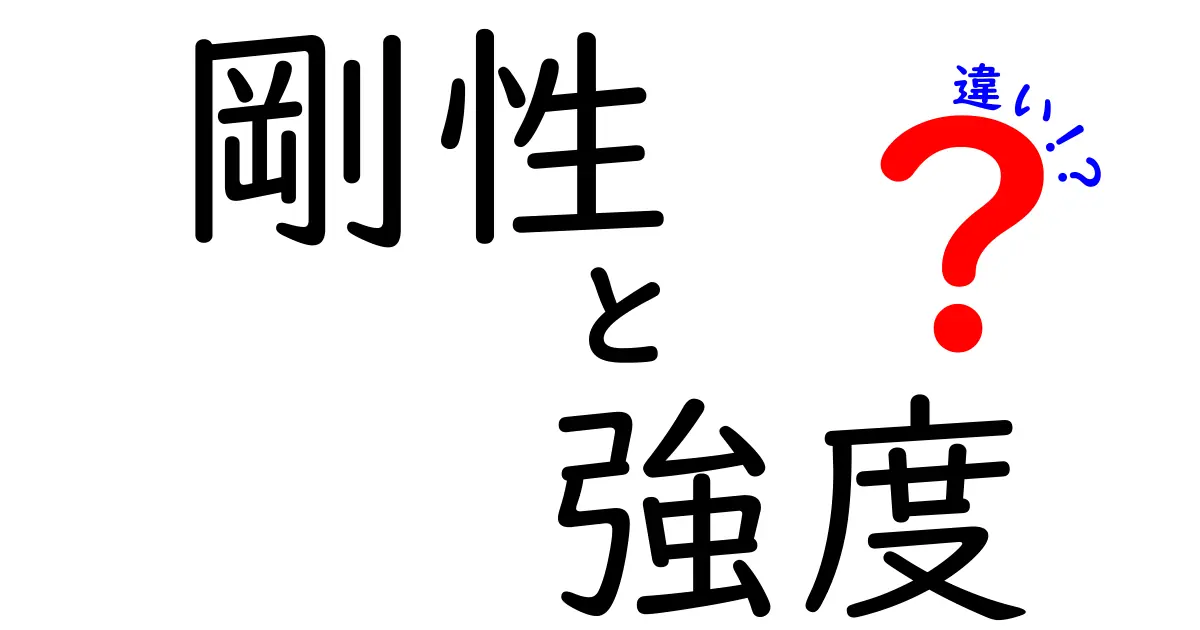剛性と強度の違いを理解して材料選びを正しく進めよう!中学生にも分かる具体例つき解説