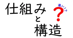 仕組みと構造の違いを徹底解説!中学生にも伝わるわかりやすいポイントと実例