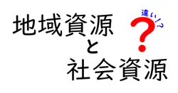 地域資源と社会資源の違いを徹底解説!町づくりを動かす資源の見分け方