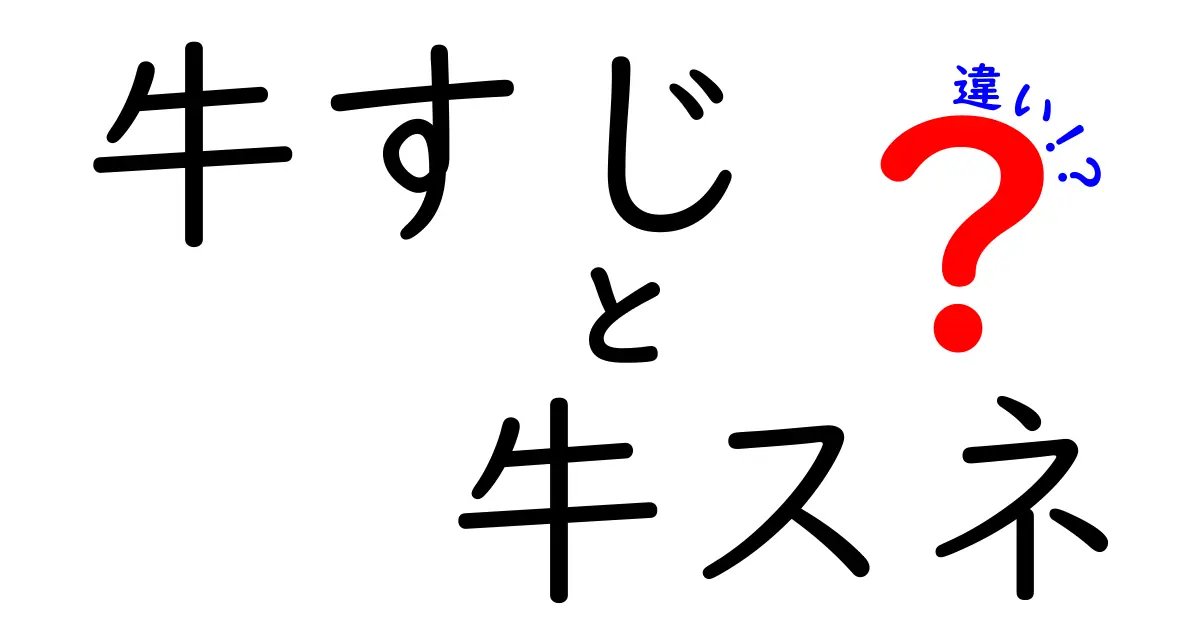 牛すじと牛スネの違いを徹底解説!煮込み料理の正解と使い分けのコツ
