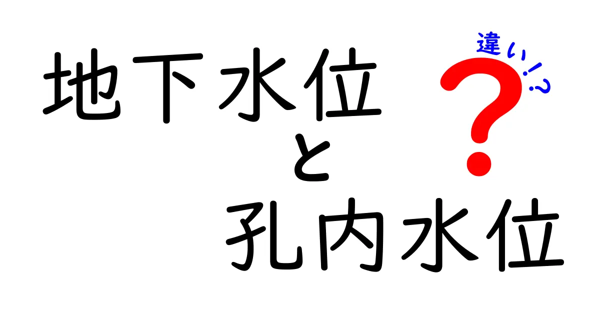 地下水位と孔内水位の違いを徹底解説!中学生にもわかる3つのポイントと生活への影響