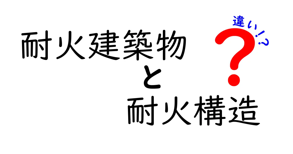 耐火建築物と耐火構造の違いを完全解説:火事に強い建物をつくる基礎知識