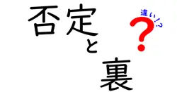 否定と裏の違いは？