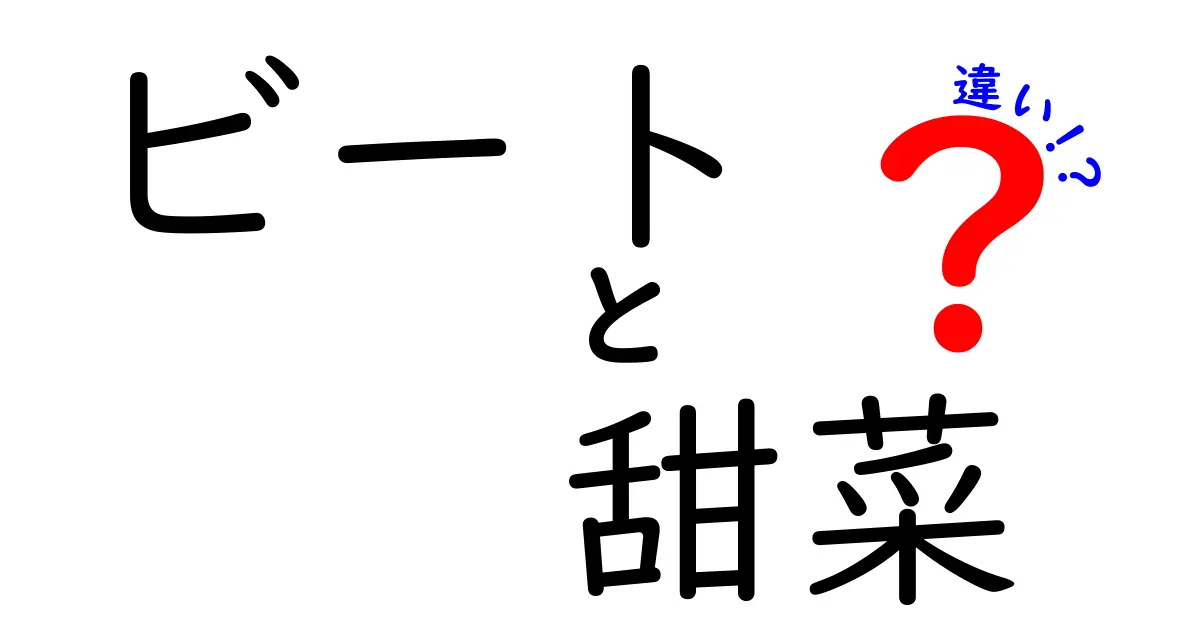 ビートと甜菜の違いをわかりやすく解説！二つの根菜の魅力とは