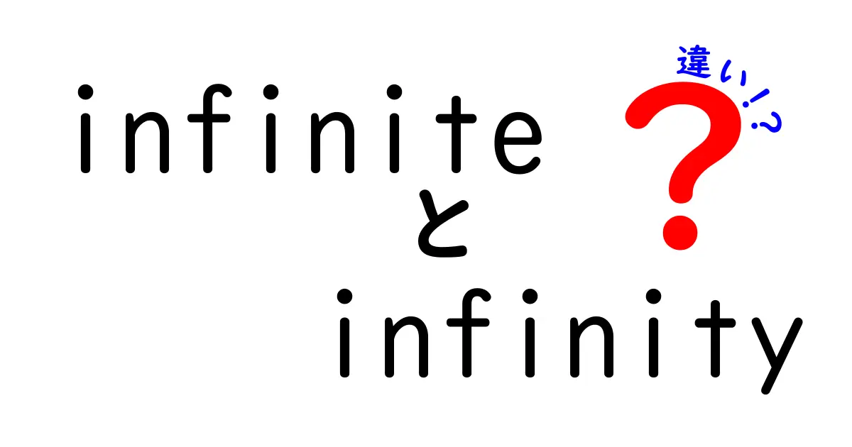 「infinite」と「infinity」の違いを徹底解説！無限の世界を楽しもう