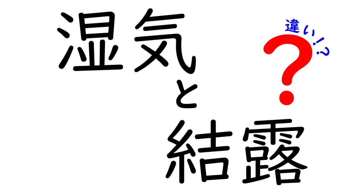 湿気と結露の違いを知ろう！わかりやすい解説