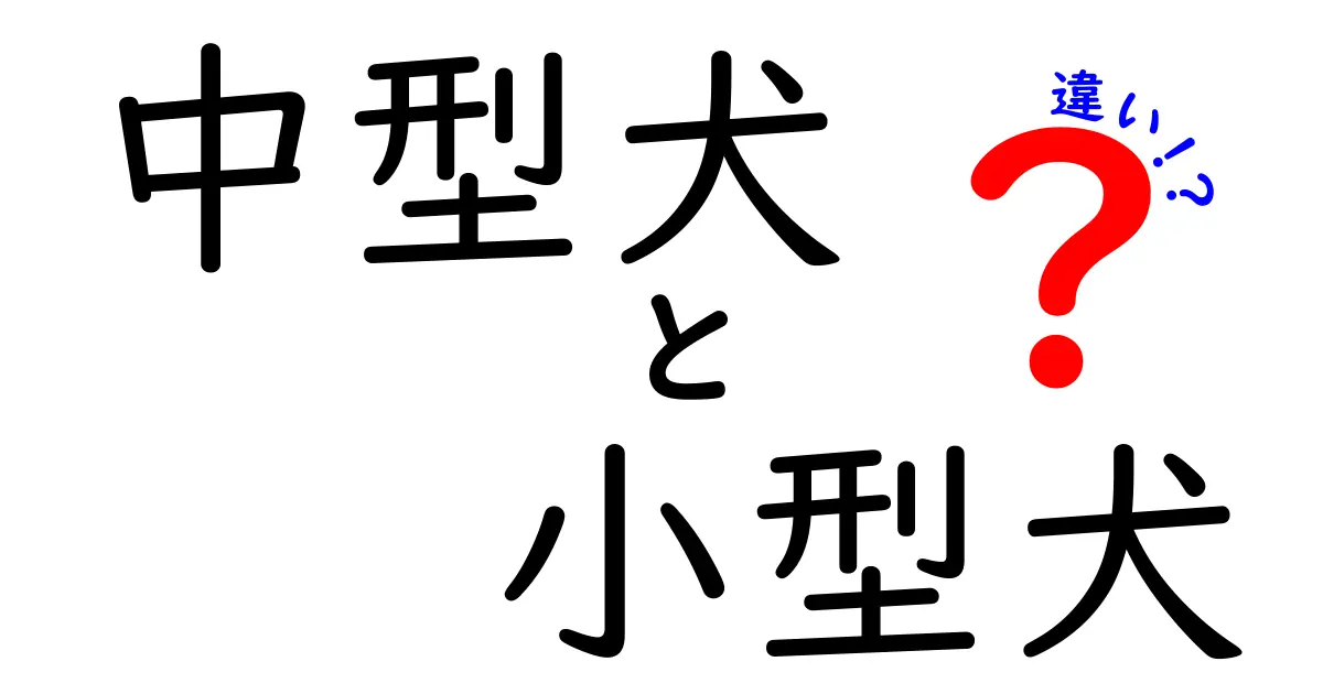 中型犬と小型犬の違いとは？飼う前に知っておきたいポイント