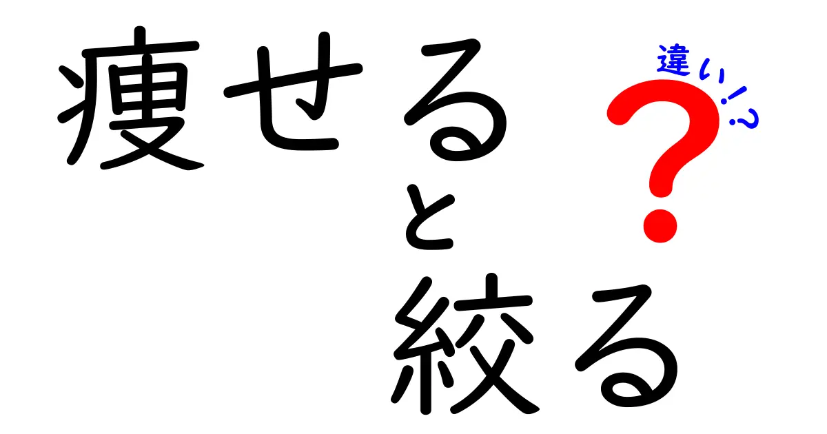 痩せると絞るの違いとは？健康的なボディメイクの知識