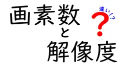 画素数と解像度の違いを徹底解説！分かりやすく教えます