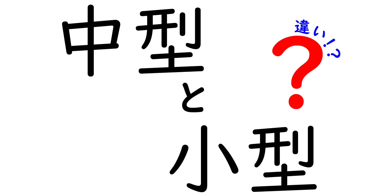 中型と小型の違いを徹底解説！あなたに合うサイズはどっち？