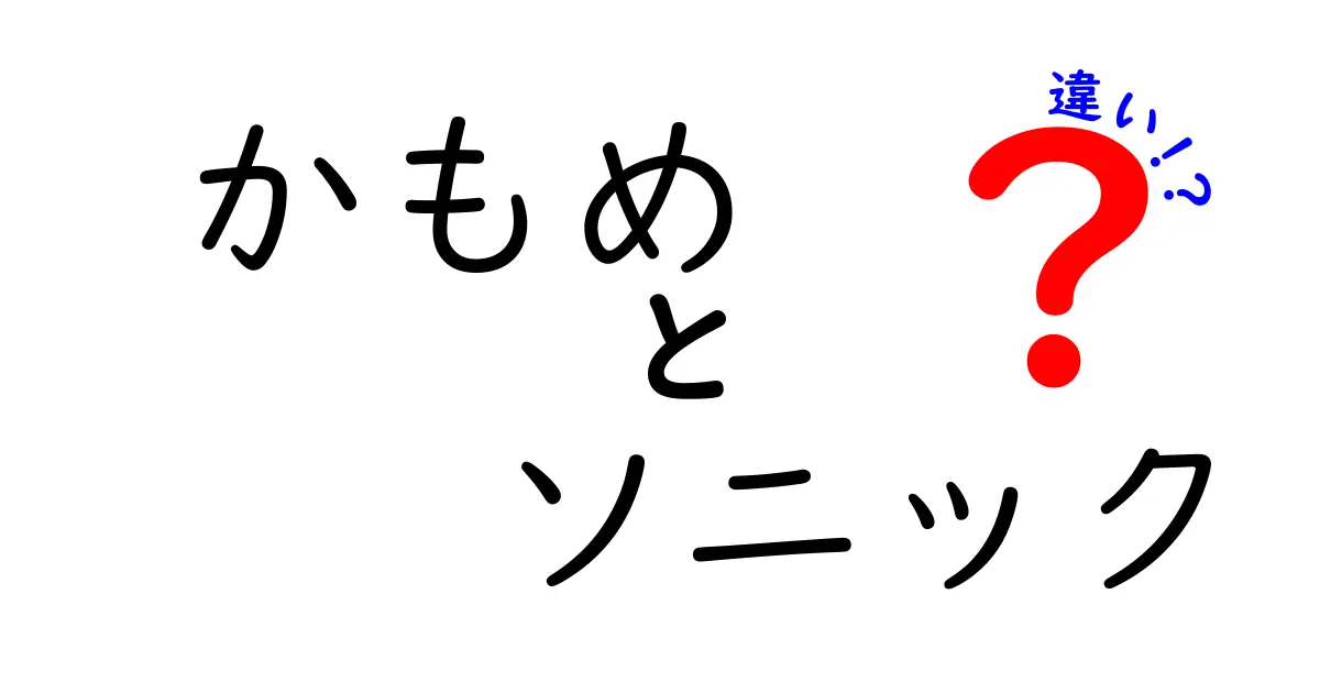 かもめとソニックの違いとは？あなたの知らない二つの世界