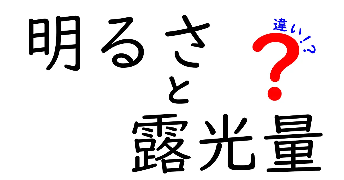 明るさと露光量の違いとは？写真撮影に役立つ知識