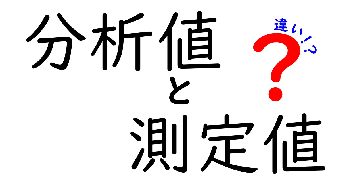 分析値と測定値の違いを徹底解説！あなたの理解を深めよう