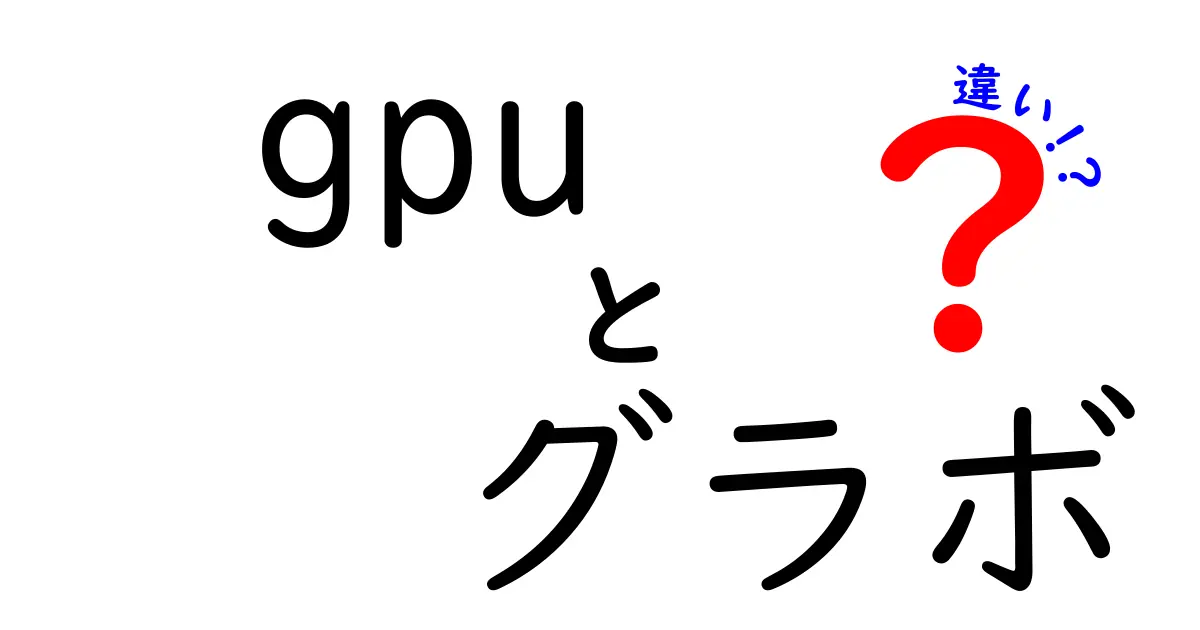 GPUとグラボの違いを簡単に解説！あなたのPCに必要なのはどっち？