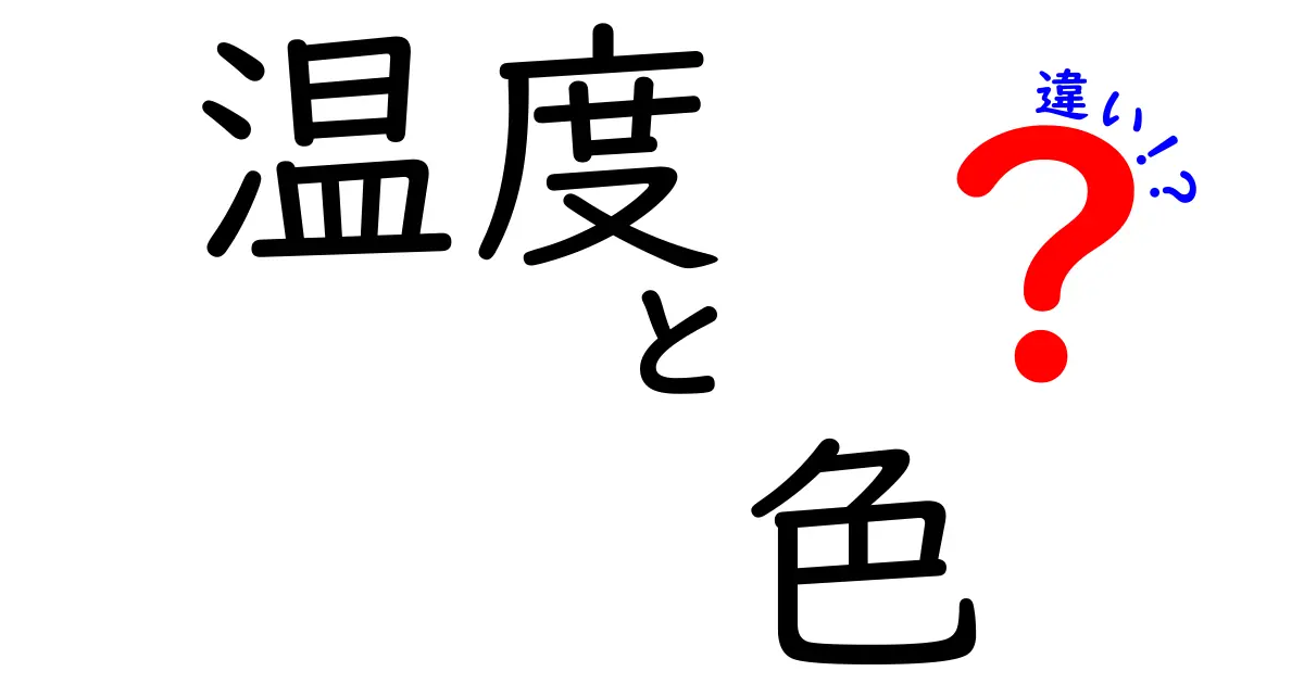 温度と色の違いを理解しよう！身近な現象から探る二つの要素