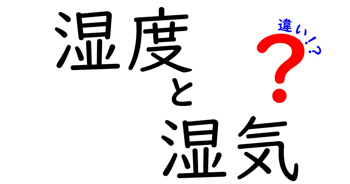 湿度と湿気の違いを徹底解説！あなたの生活に影響を与えるポイントとは？