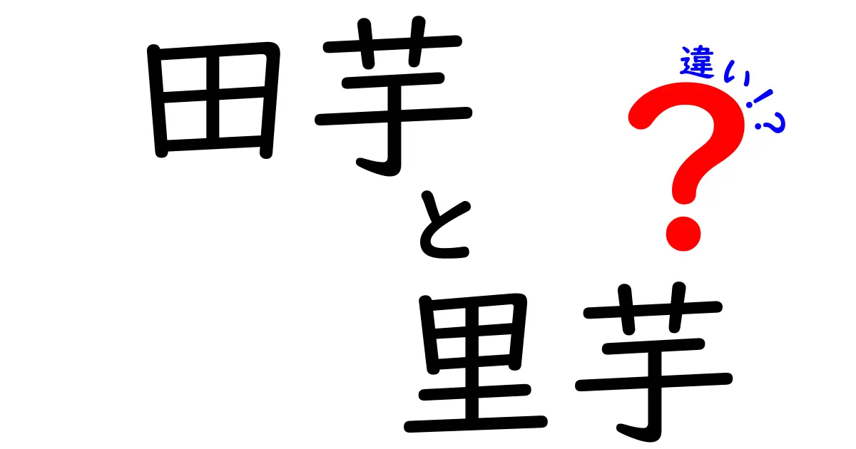 田芋と里芋の違いを徹底解説！あなたはどちらが好き？