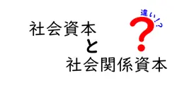 社会資本と社会関係資本の違いは？